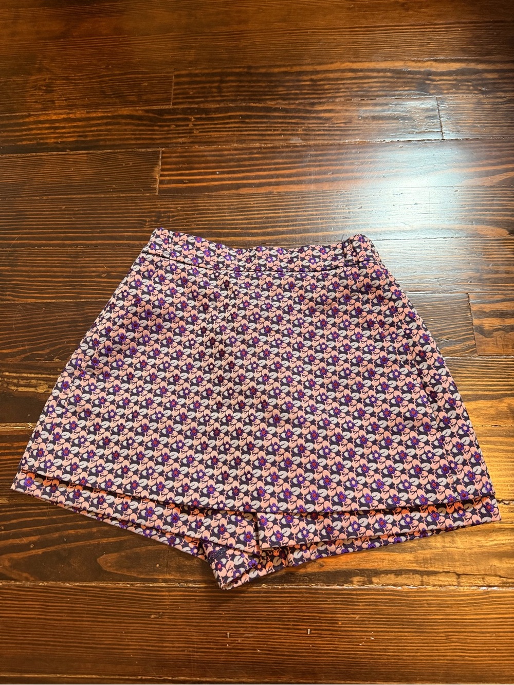 Maje Purple Pink Floral Print Skort